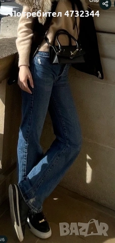 Сини дънки на Zara, снимка 6 - Дънки - 53406917