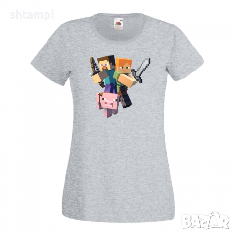 Дамска тениска майнкрафт Minecraft 2 Minecraft,Игра,Забавление,подарък,Изненада,Рожден Ден., снимка 7 - Тениски - 36520772