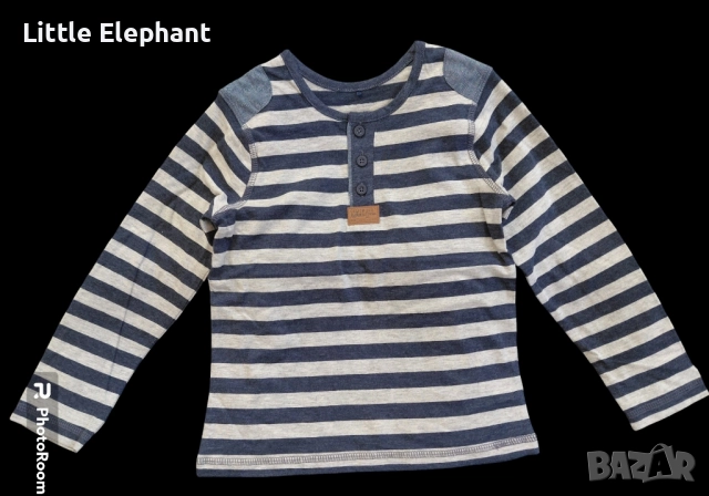 Блузка с дълъг ръкав за 4-5 годишно момченце"Denim райе NYC",Англия/нова