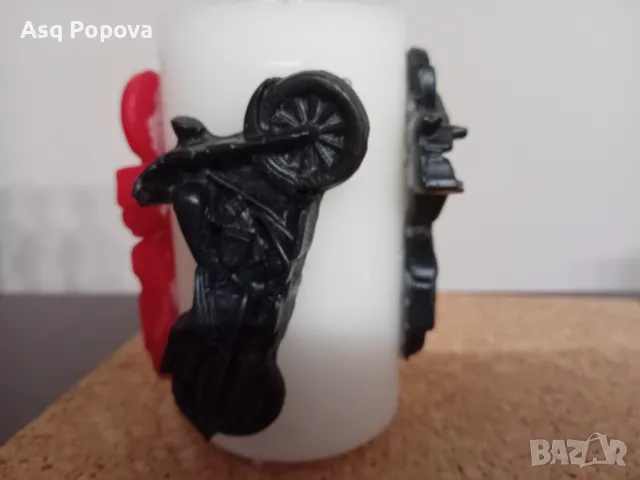 Ръчно правена свещ с мотори, снимка 2 - Декорация за дома - 48925331