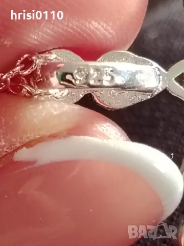 Нов масивен сребърен кръст със синджирче , снимка 2 - Колиета, медальони, синджири - 47427659