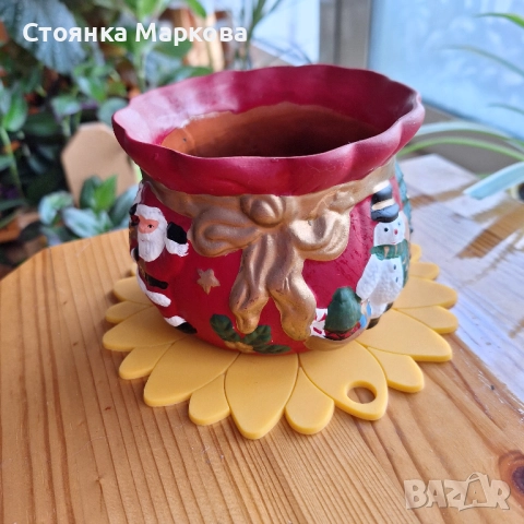 Нова Коледна кашпа, снимка 2 - Саксии и кашпи - 52552558