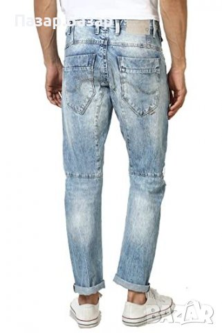 JACK & JONES STAN Osaka Оригинални Дънки Джинси Светлосини 32х32 (48-M), снимка 11 - Дънки - 39216797
