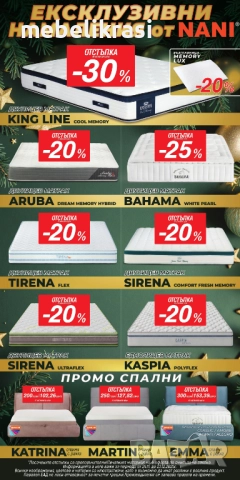 Матрак ТИРЕНА- двулицев с отстъпка -20% до края на месеца, снимка 2 - Матраци - 42246517