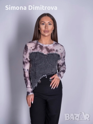 Мрежеста блуза-Marble