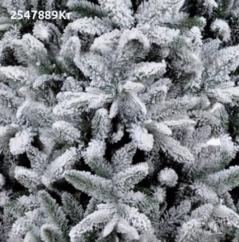 Изкуствена елха K r i n g Melbourne, Цялата заснежена с метална стойка., снимка 8 - Декорация за дома - 52231334