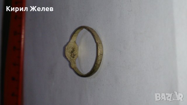 Стар пръстен уникат над стогодишен сачан - 67401, снимка 4 - Други ценни предмети - 28984674