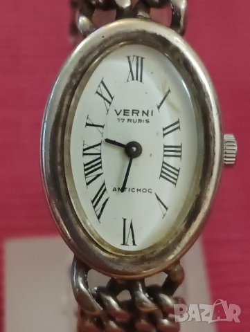 Дамски часовник VERNI, Швейцария, сребро 900 проба. , снимка 7 - Дамски - 43731891