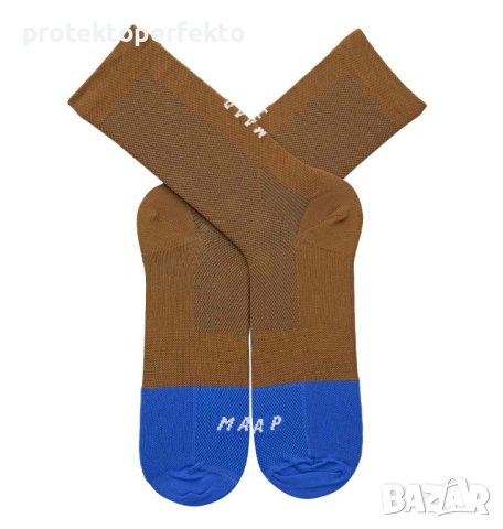 Чорапи за колоездене MAAP кафяво и синьо, снимка 4 - Спортна екипировка - 43506810