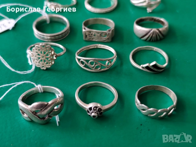 Лот Сребърни пръстени 925, снимка 5 - Пръстени - 52624714