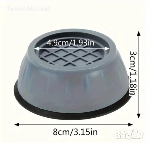 Комплект от 4 броя противоплъзгащи и амортизиращи подложки , снимка 2 - Други стоки за дома - 50660866