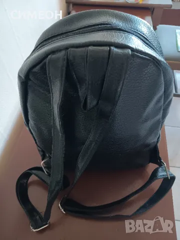 ДАМСКА ЧЕРНА КОЖЕНА РАНИЧКА , снимка 3 - Чанти - 47683251