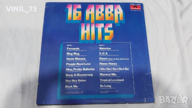 ABBA – 16 ABBA Hits, снимка 2 - Грамофонни плочи - 39350741