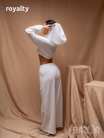 Бял Дамски Комплект , снимка 3 - Комплекти - 52934297