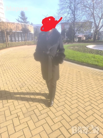 Елегантно зимно палто, снимка 6 - Палта, манта - 52633983