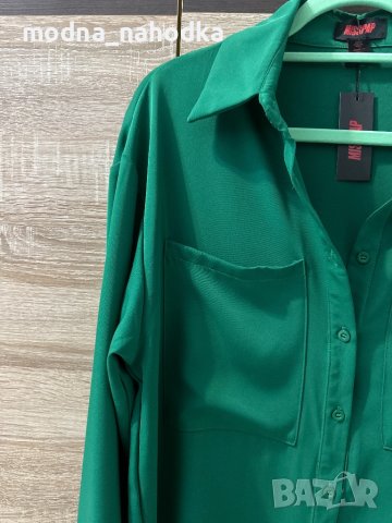 Зелена дамска риза MISSPAP, снимка 4 - Ризи - 43367735