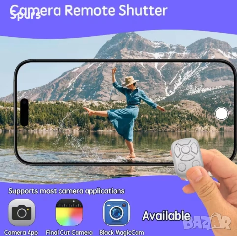 Безжичен Умен Пръстен с Bluetooth – Дистанционно за Телефон и Таблет, снимка 2 - Друга електроника - 53442614