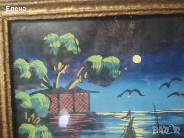 Стара маслена картина, снимка 3 - Картини - 34853048