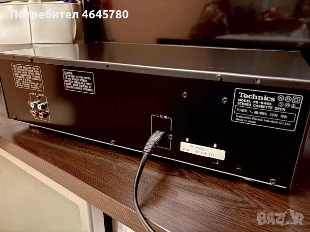Дек Technics RS-B465, снимка 7 - Декове - 52345240