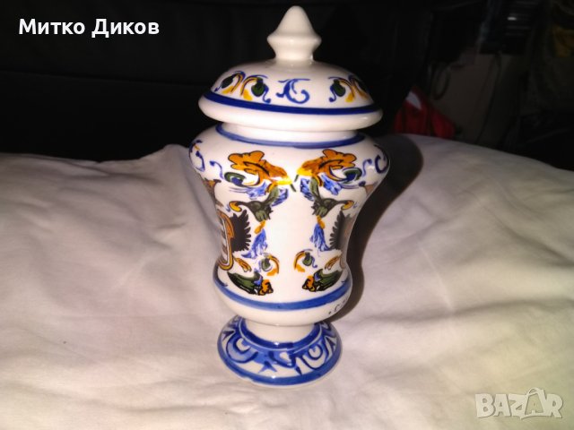 Съд за продукти порцелан марков Италия Cardamomum Art Colection Tognana фи 8см височина 16см, снимка 5 - Декорация за дома - 36619869