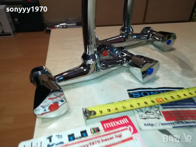 СМЕСИТЕЛ ЗА СТЕНА-ЧЕШМА С ДВЕ ВРЪТКИ 2111241021, снимка 4 - Смесители - 48048157