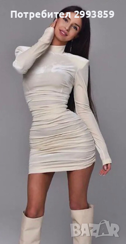 Рокля Body Icon*velvet*кадифе ХС-С, снимка 5 - Рокли - 44865724