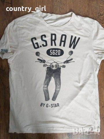 g-star restany - страхотна мъжка тениска 100% оригинал отлично състояние, снимка 4 - Тениски - 28665504