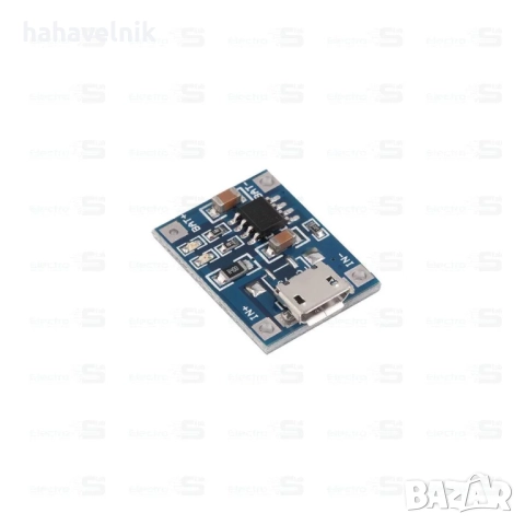 Контролер за зареждане на литиево йонни батерии, зарядно с МИКРО USB  18650