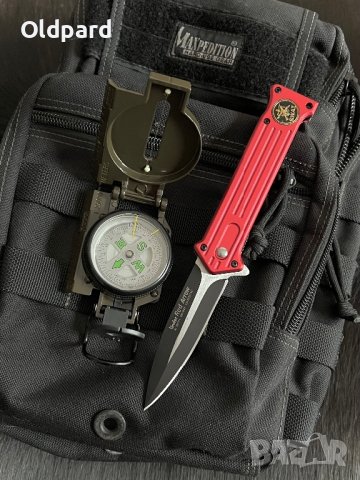 Сгъваем нож (flipper) във военен стил Linder Red Arrow. (337111), снимка 7 - Ножове - 42988969