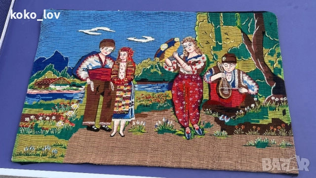 Стар гоблен тъкан, снимка 16 - Антикварни и старинни предмети - 51644289