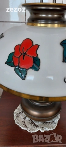 Лампа винтидж голяма, снимка 4 - Лампи за таван - 53562762