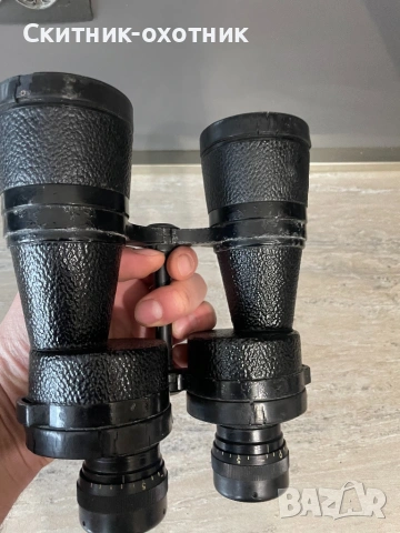 Антикварен английски военен бинокъл, снимка 4 - Антикварни и старинни предмети - 53230535