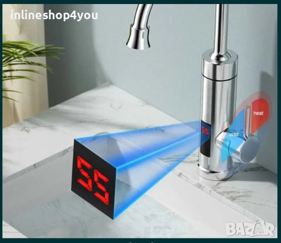 Проточен бойлер 3000W/220V с цифров дисплей от неръждаема стомана, снимка 3 - Кухненски роботи - 43121744