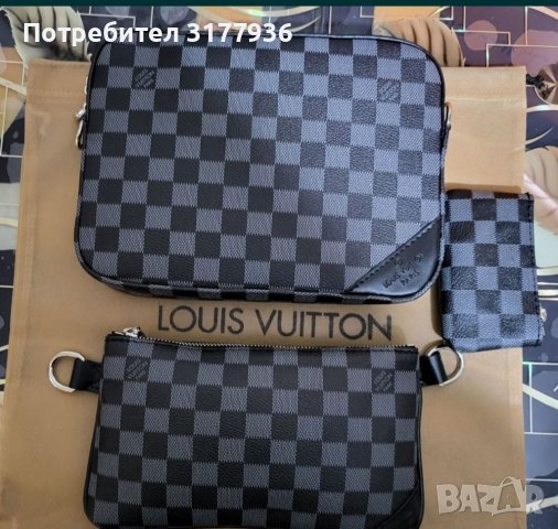 Мъжка чанта Louis Vuitton , снимка 5 - Чанти - 38832439