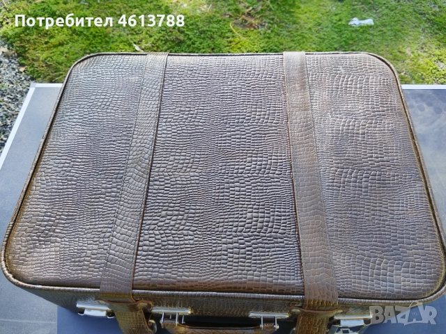 Ретро кожен куфар, снимка 3 - Куфари - 52262595