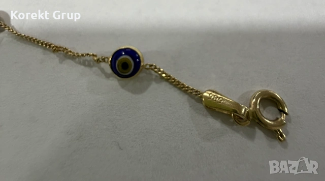 Златен синджир с маниста 3.85 грама 14 карата 585, снимка 4 - Колиета, медальони, синджири - 53037743