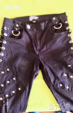 Продавам:Черни еластични рокерски дънки Vixxin Чешки No32., снимка 6 - Дънки - 47725605