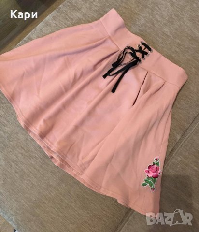  Лятна розова пола с цветя