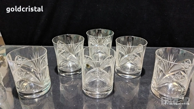 кристални чаши , снимка 2 - Антикварни и старинни предмети - 53309934