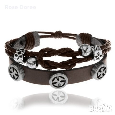 Ръчно изработена кожена гривна - последна бройка, снимка 1