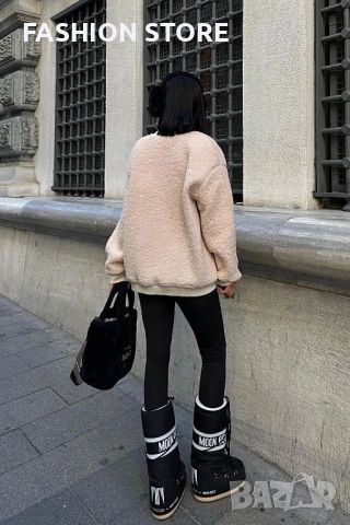 Топла блузка с дънков акцент, снимка 5 - Блузи с дълъг ръкав и пуловери - 53060386