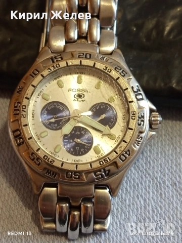 Марков мъжки часовник FOSSIL BLUE много красив стилен дизайн 52239, снимка 5 - Мъжки - 52479817