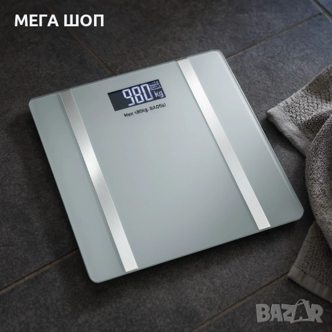 Дигитален кантар за тегло Rosberg R51650I, с Bluetooth, LCD екран, до 180кг, снимка 3 - Друга електроника - 52643391