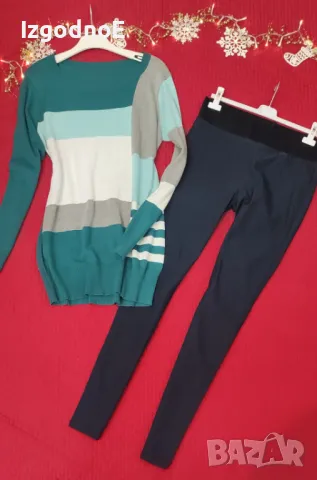 ХЛ Лот Панталон + Пуловер , снимка 3 - Блузи с дълъг ръкав и пуловери - 48078480