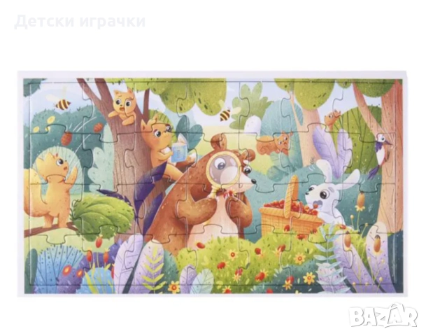 Детски пъзел горски животни 28 части , снимка 4 - Игри и пъзели - 52666962