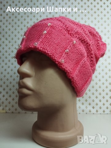 Дамска плетена шапка - мпш36