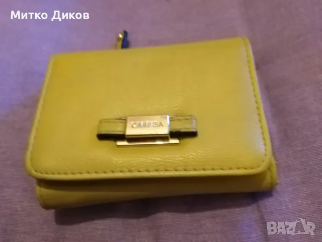 Марково дамско кожено  портмоне две части 115х90мм ново