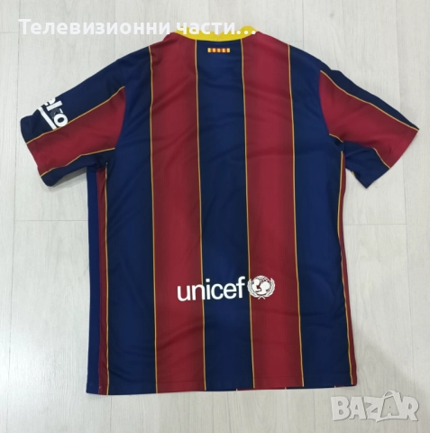 Футболна тениска на Барселона от сезон 2020/2021 домакински екип Nike CD4232-456 размер L, снимка 4 - Спортни дрехи, екипи - 51634881
