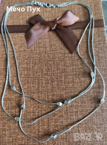 Сребърно колие (401), снимка 2 - Колиета, медальони, синджири - 50698161