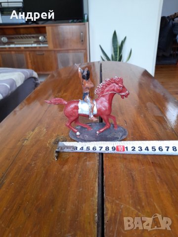 Стара фигурка Индианец #4, снимка 4 - Други ценни предмети - 32276413